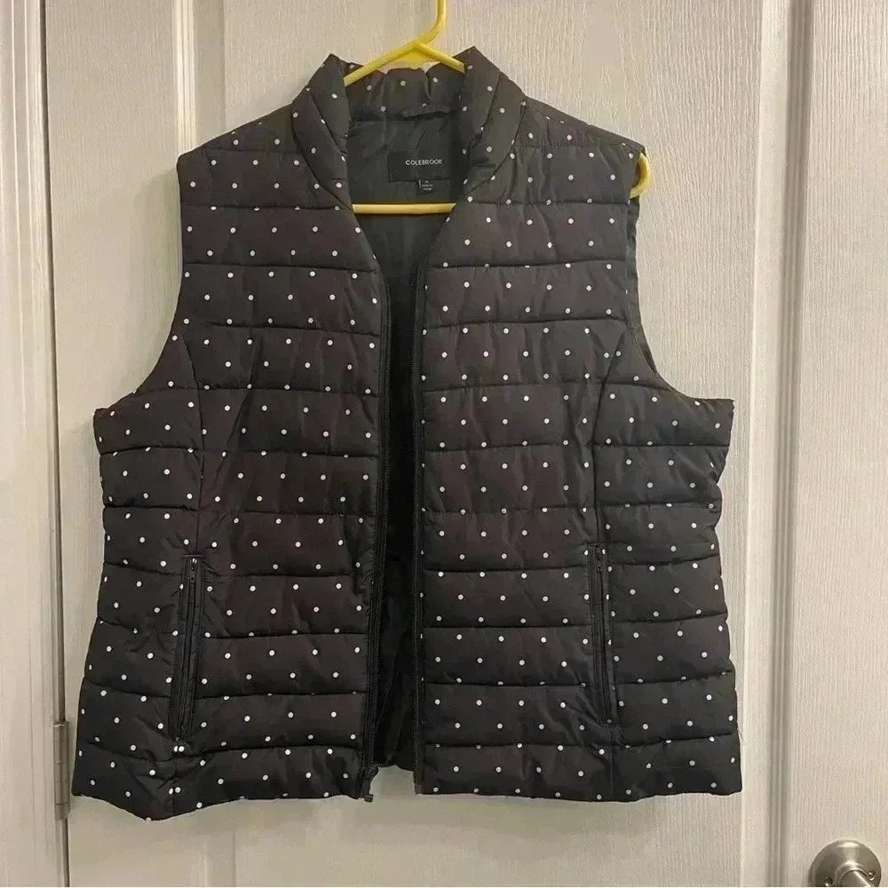 Colebrook Polka Dot Puffer Vest - Picture 7 of 8